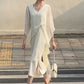 ✨أزياء جديدة وصلت حديثاً👗فستان نسائي طويل أنيق بحافة غير منتظمة بدون أكتاف