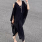 ✨أزياء جديدة وصلت حديثاً👗فستان نسائي طويل أنيق بحافة غير منتظمة بدون أكتاف